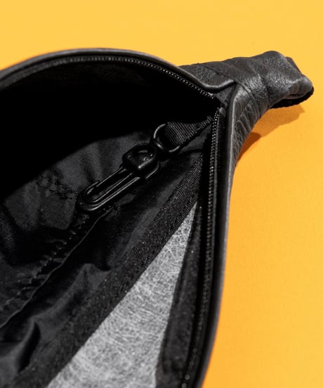 U L Pebbled Leather Waist Bag