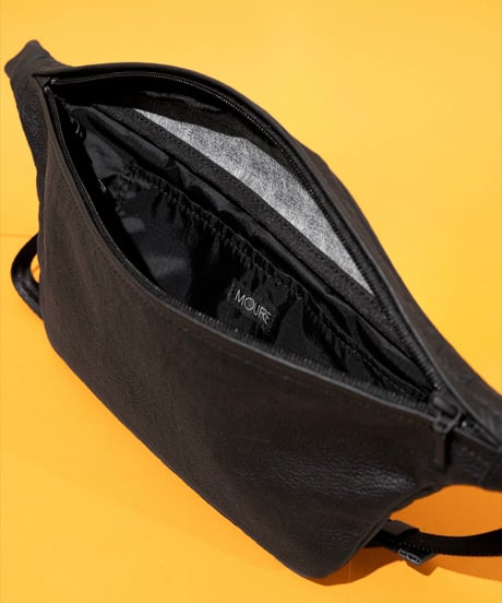 U L Pebbled Leather Waist Bag