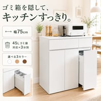 ゴミ箱 45L 45リットル ダストボックス キッチンカウンター ごみ箱 キャスター付き 3つ スリム コンパクト 大容量 キッチン収納 リビング 木目調 食器棚 レンジ台 カウン