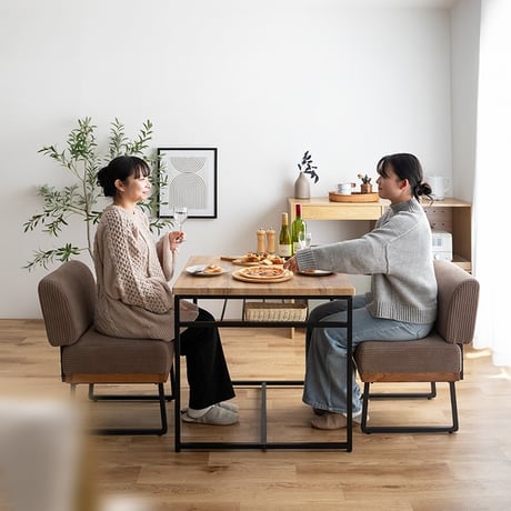 ダイニングセット ダイニングテーブルセット 3点セット 食卓 テーブル 机 一人掛けソファ ソファー チェアー 椅子 イス 収納 棚付き 正方形 角型 コンパクト 小さめ 省スペー