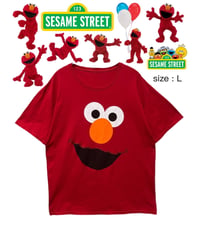 SESAME STREET　ELMO　Tシャツ　L　赤　USA古着