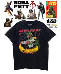 STAR WARS　BOBA FETT　Tシャツ　M　黒　USA古着