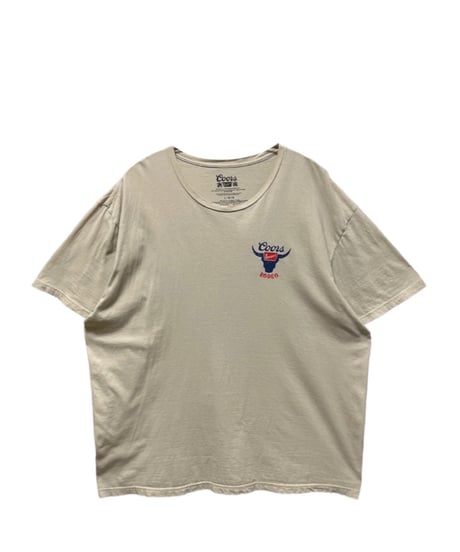 Coors Banquet Rodeo　Ｔシャツ　Ｌ　ベージュ　USA古着