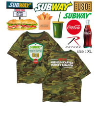 SUBWAY × Coca-Cola × USO　XL　迷彩　USA古着