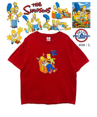The Simpsons　Tシャツ　L　赤　USA古着