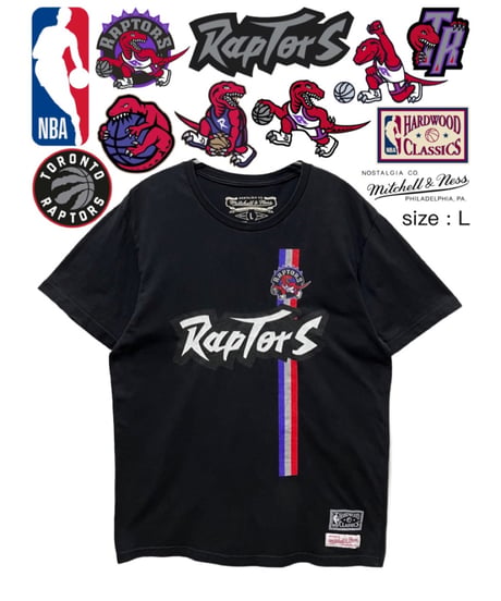 NBA　Toronto Raptors　Ｔシャツ　L　黒　USA古着