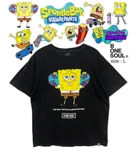Sponge Bob Square Pants　Tシャツ　Ｌ　黒　古着