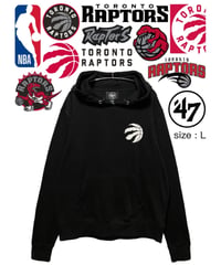 NBA　Toronto Raptors　パーカー　L　黒　USA古着