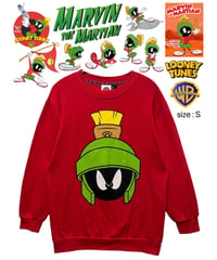 Marvin the Martian　スウェット　S　赤　USA古着