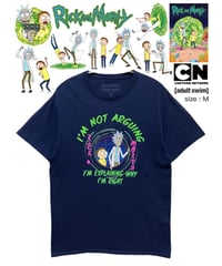 Rick And Morty　Tシャツ　M　紺　USA古着