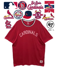 MLB　St. Louis Cardinals　リンガーT　L　赤　USA古着