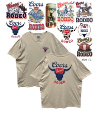 Coors Banquet Rodeo　Ｔシャツ　Ｌ　ベージュ　USA古着