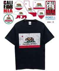 California Republic　Tシャツ　S　黒　USA古着