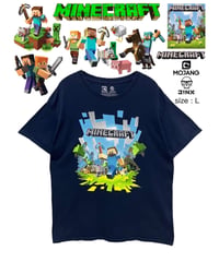 MINECRAFT　Tシャツ　L　紺　USA古着