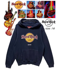 Hard Rock CAFE　パーカー　M　紺　EU古着