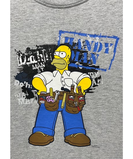 The Simpsons　Homer　Tシャツ　2XL　グレー　USA古着