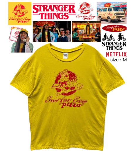STRANGER THINGS　Surfer Boy Pizza　M　USA古着