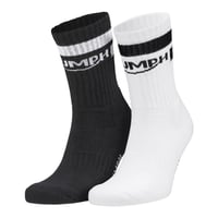 2PK CREW STRIPE SOCKS 7-11