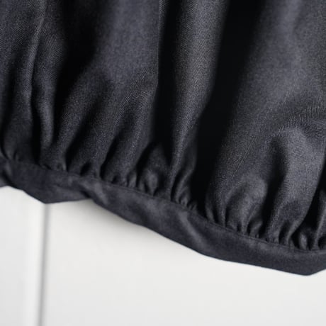 "nonnotte"  Draping Bias Sleeve Blouson