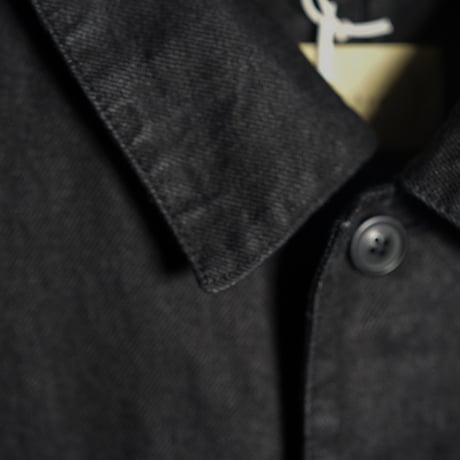 "cantate"  Washed Linen Denim Chore Blouson