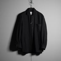 "nonnotte"  Calm Oversized Open Collar Shirt