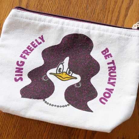 HEAVY OUNCE COTTON POUCH 01 / SINGING BIRD