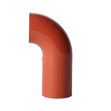BENT TUBE LAMP CORAL RED