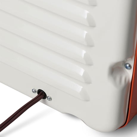 STEEL MILKHOUSE HEATER IVORY/ORANGE