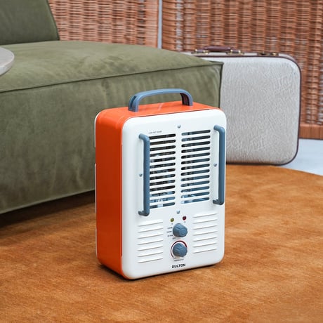 STEEL MILKHOUSE HEATER IVORY/ORANGE