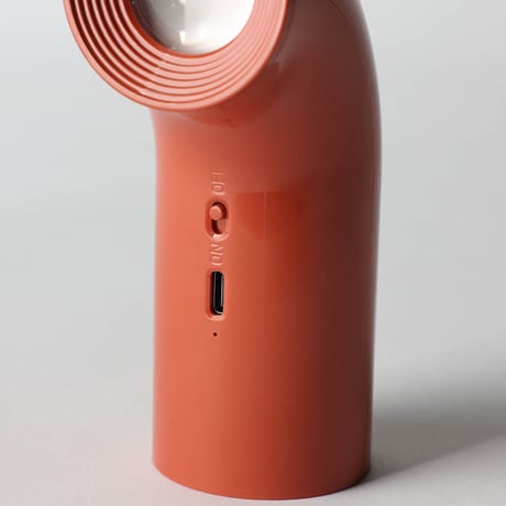 BENT TUBE LAMP CORAL RED