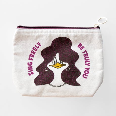 HEAVY OUNCE COTTON POUCH 01 / SINGING BIRD