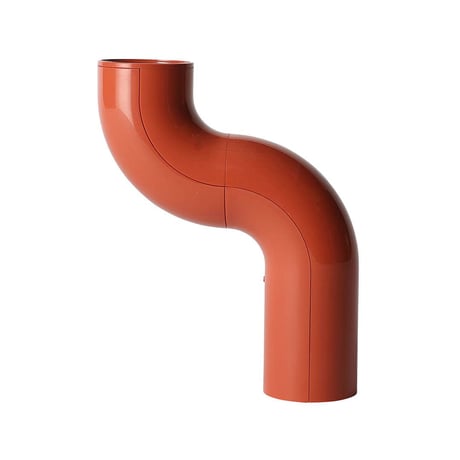 TWIST TUBE LAMP CORAL RED