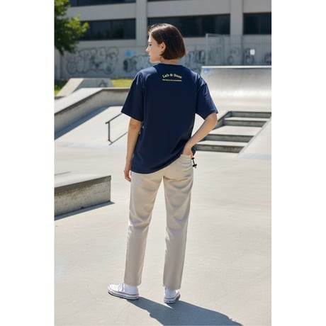 L&B Relax fit "CHARR" T-Shirt / Navy