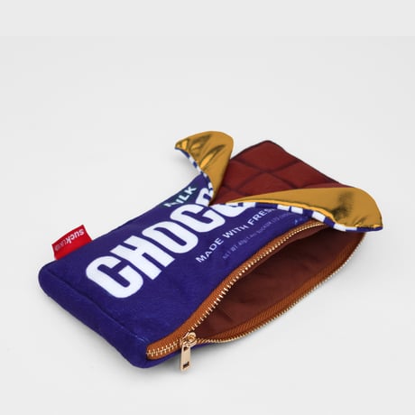 suck UK / Plush Chocolate Zip Pouch