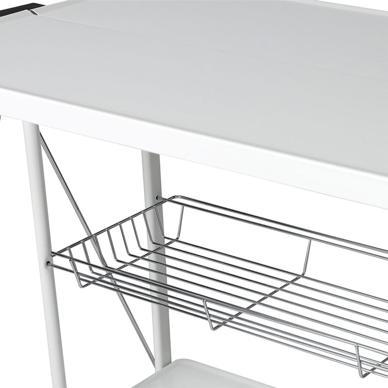 FOLDING TROLLEY WHITE | LAB & BASE STORE