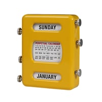 PERPETUAL CALENDAR YELLOW