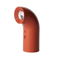 BENT TUBE LAMP CORAL RED