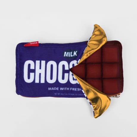 suck UK / Plush Chocolate Zip Pouch