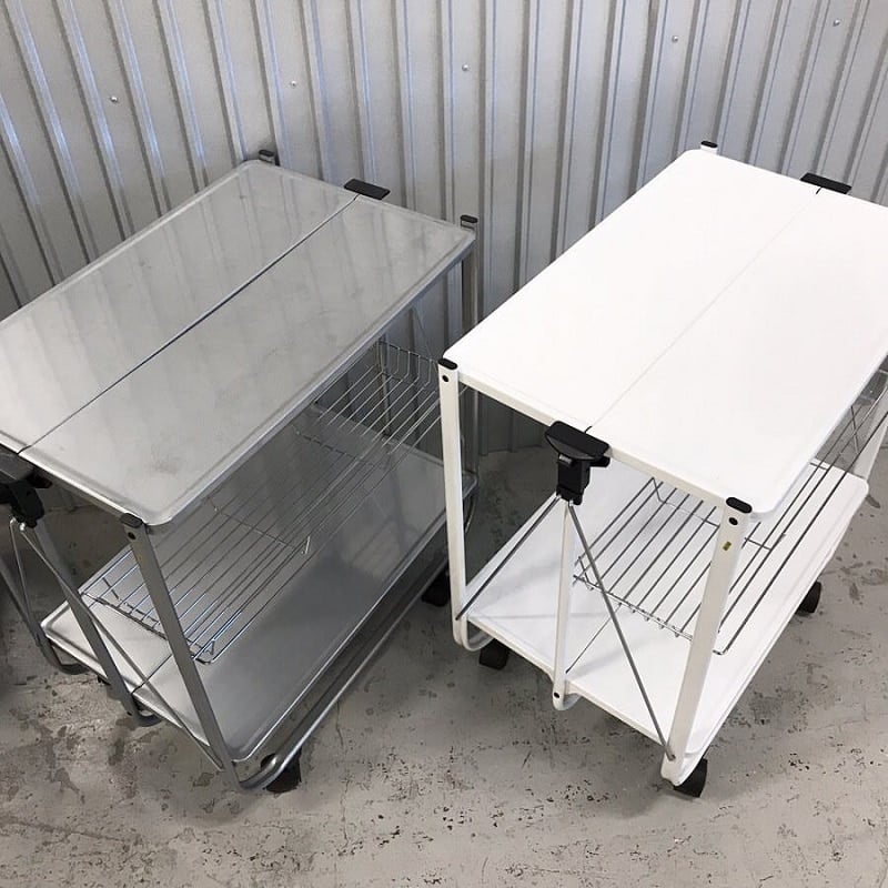 FOLDING TROLLEY WHITE | LAB & BASE STORE