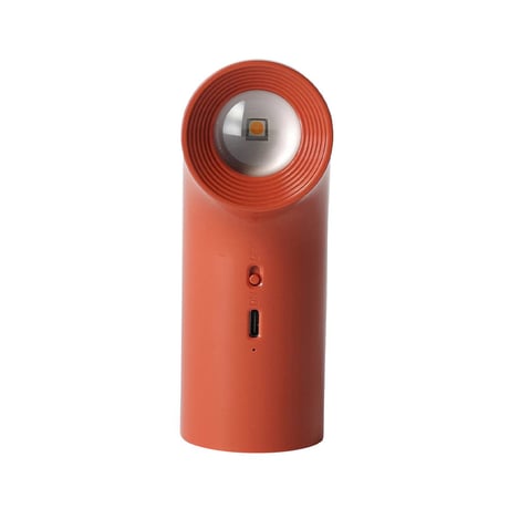 BENT TUBE LAMP CORAL RED