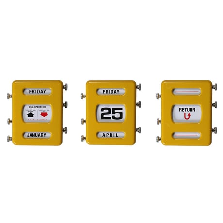 PERPETUAL CALENDAR YELLOW