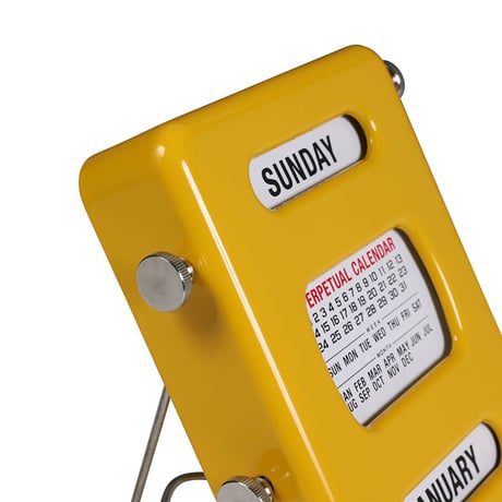 PERPETUAL CALENDAR YELLOW