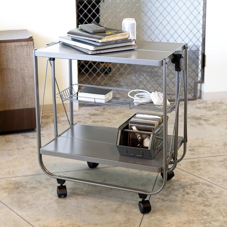 FOLDING TROLLEY FULL-COAT HAMMERTONE GRAY