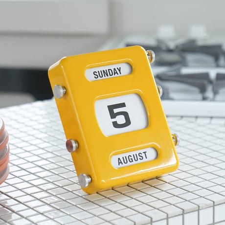 PERPETUAL CALENDAR YELLOW