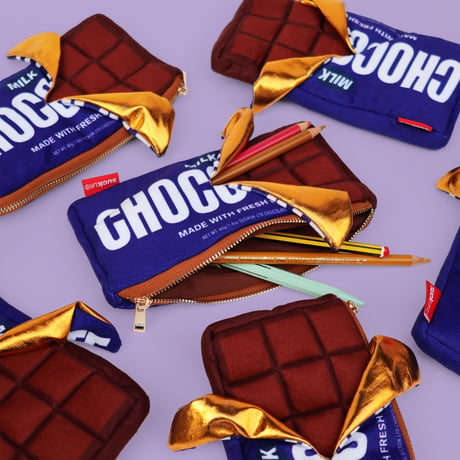 suck UK / Plush Chocolate Zip Pouch