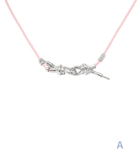 Ribbon earphone cord  necklace