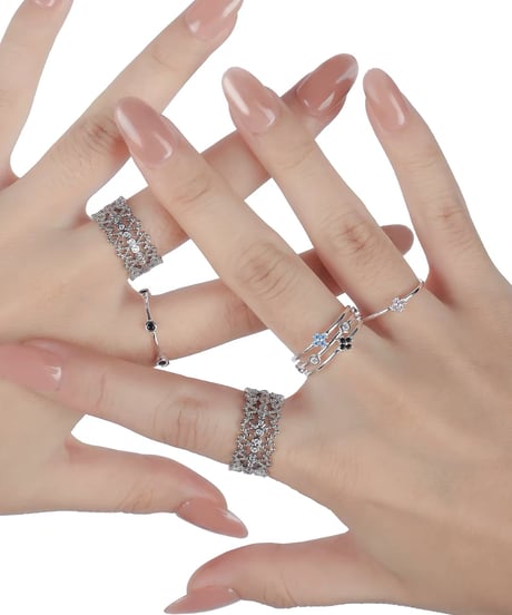 Point flower ring