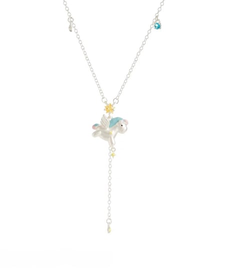 Colorful pop horse necklace