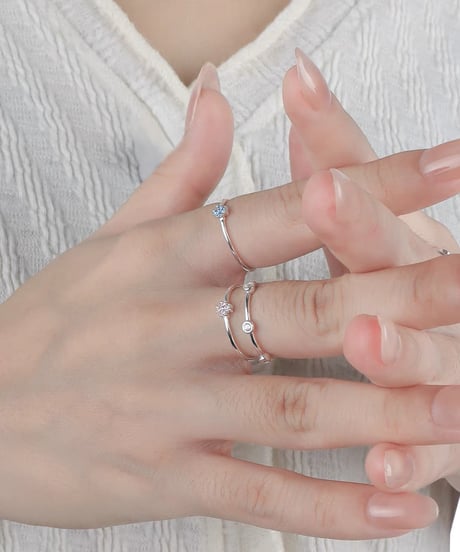 Point flower ring