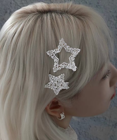 Star lace hairpin